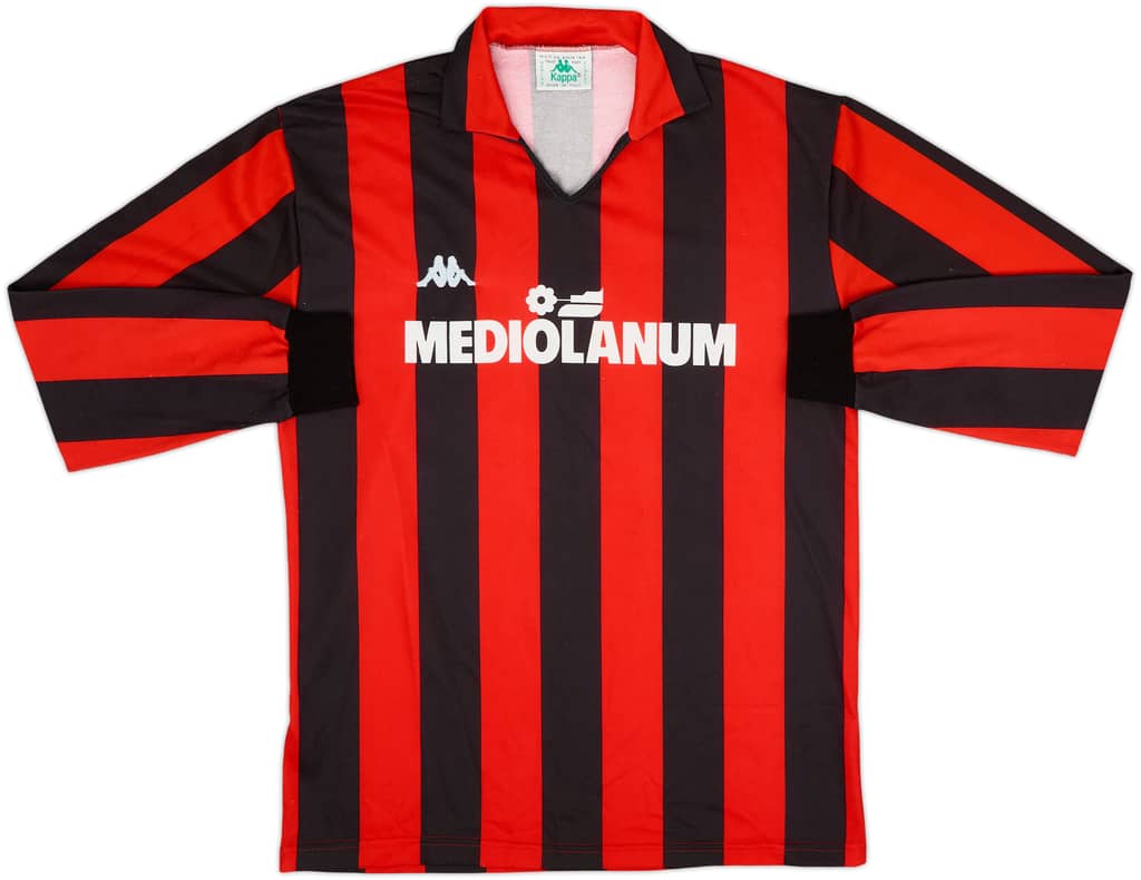 1987-88 AC Milan Home L/S Shirt - 8/10 - (L)