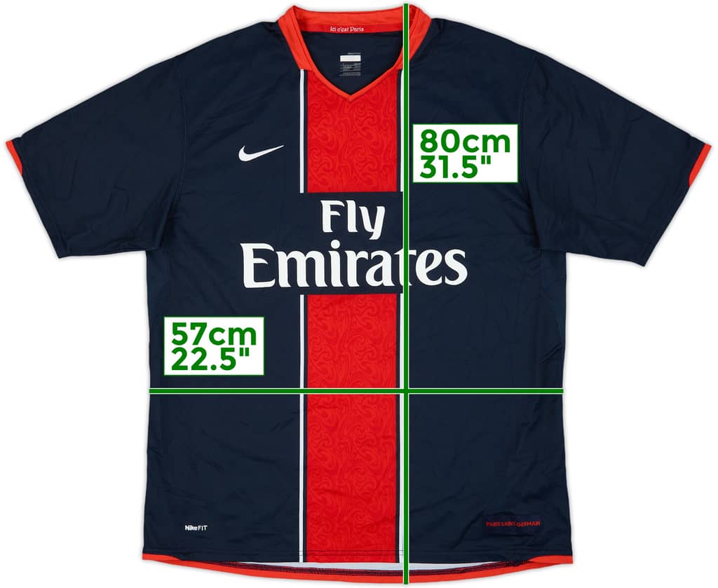 2007-08 Paris Saint-Germain Home Shirt - 7/10 - (L)