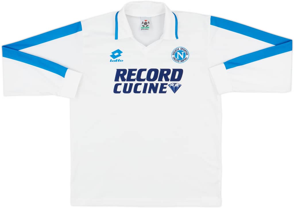 1995-96 Napoli Away L/S Shirt - 8/10 - (M)