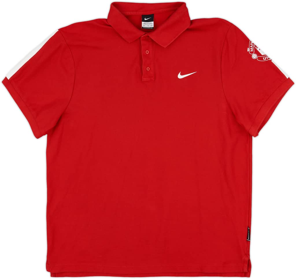 2007-08 Manchester United Nike Polo Shirt - 9/10 - (XXL)
