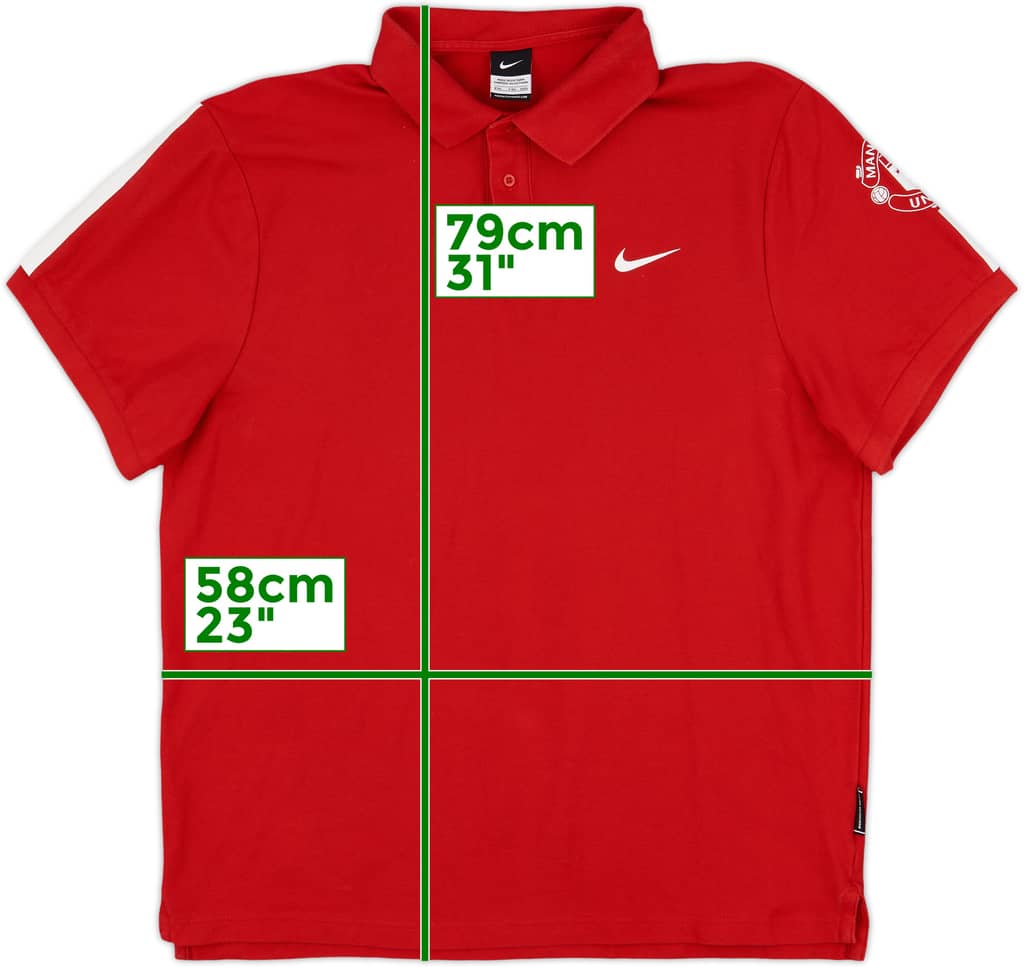2007-08 Manchester United Nike Polo Shirt - 9/10 - (XXL)