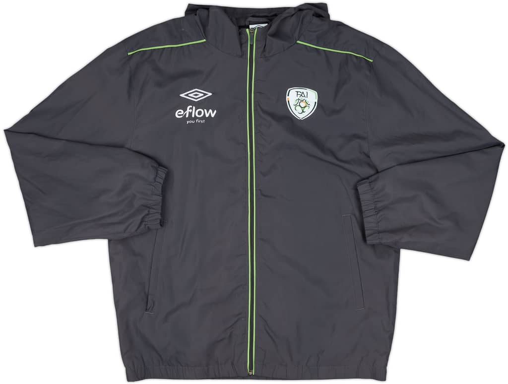 2007-09 Ireland Umbro Hooded Track Jacket - 8/10 - (M)