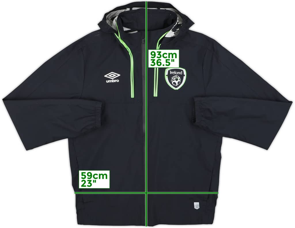 2016-17 Ireland Umbro Hooded Rain Jacket - 5/10 - (M)