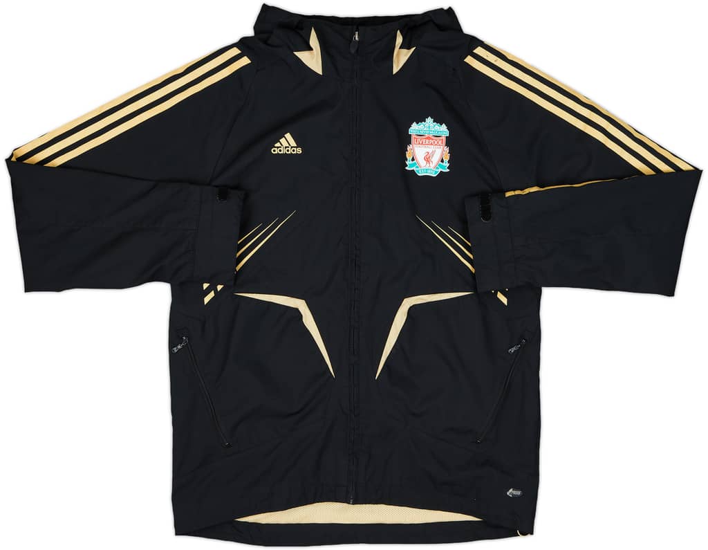 2008-09 Liverpool adidas Hooded Track Jacket - 8/10 - (M)