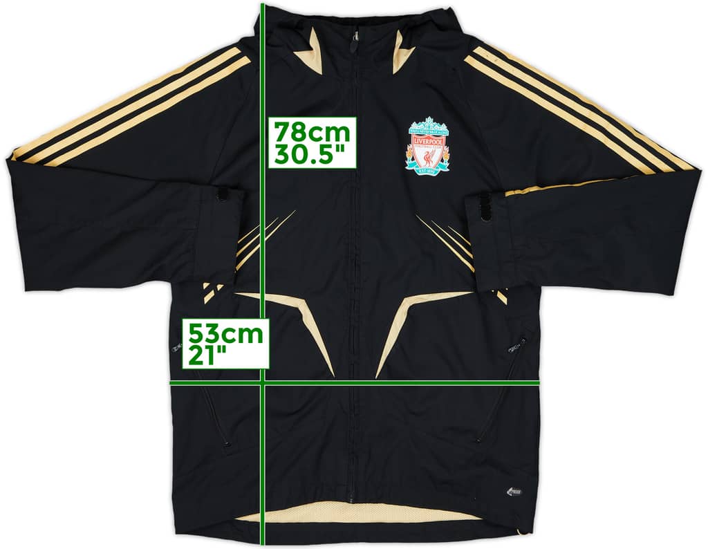 2008-09 Liverpool adidas Hooded Track Jacket - 8/10 - (M)