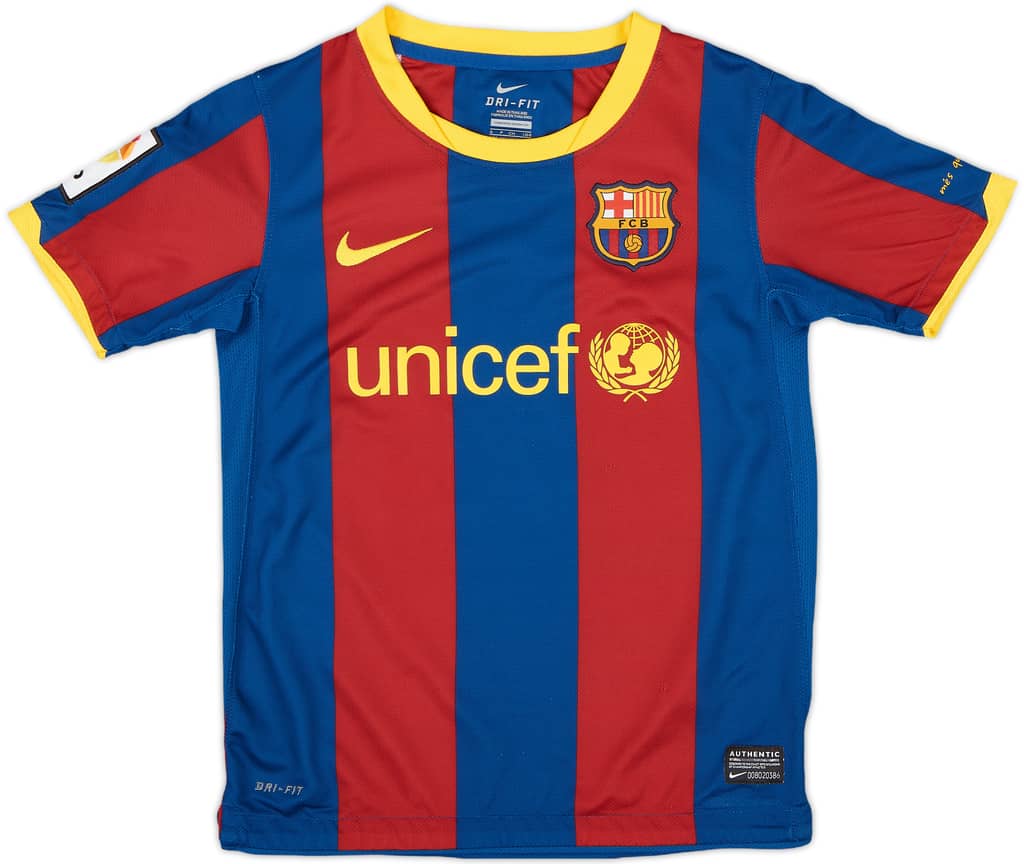 2010-11 Barcelona Home Shirt - 8/10 - (S.Boys)