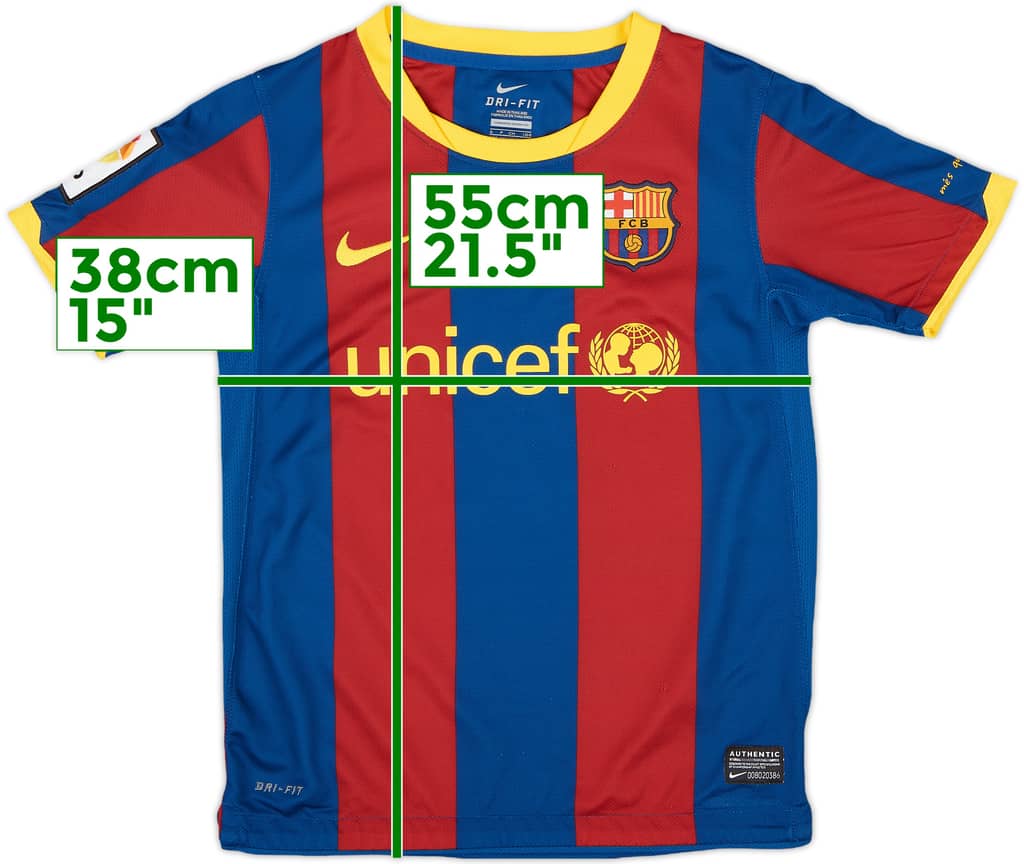 2010-11 Barcelona Home Shirt - 8/10 - (S.Boys)