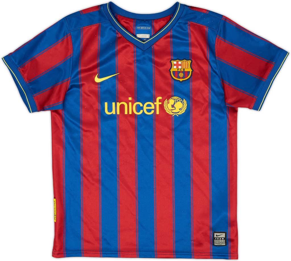 2009-10 Barcelona Home Shirt - 7/10 - (S.Boys)