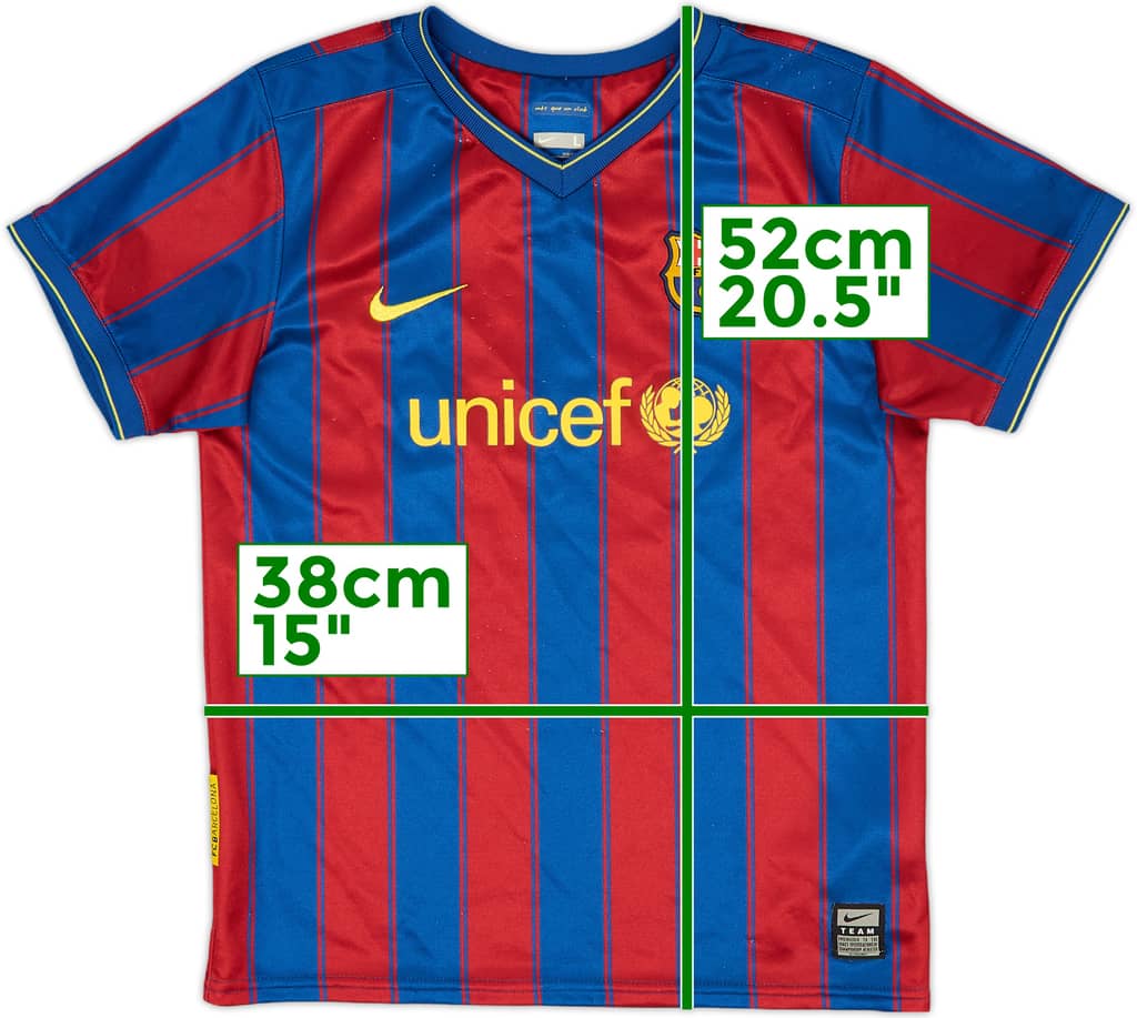 2009-10 Barcelona Home Shirt - 7/10 - (S.Boys)
