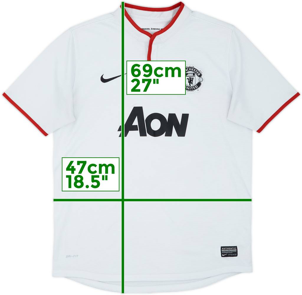 2012-14 Manchester United Away Shirt - 9/10 - (XL.Boys)