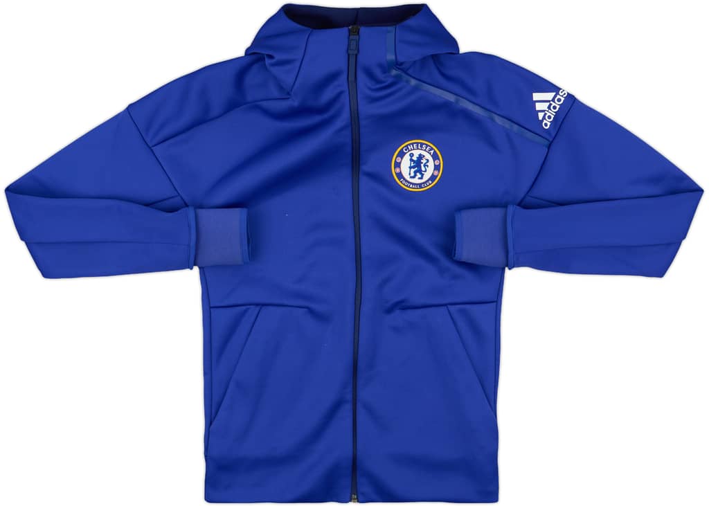 2016-17 Chelsea adidas Hooded Track Jacket - 8/10 - (XS)