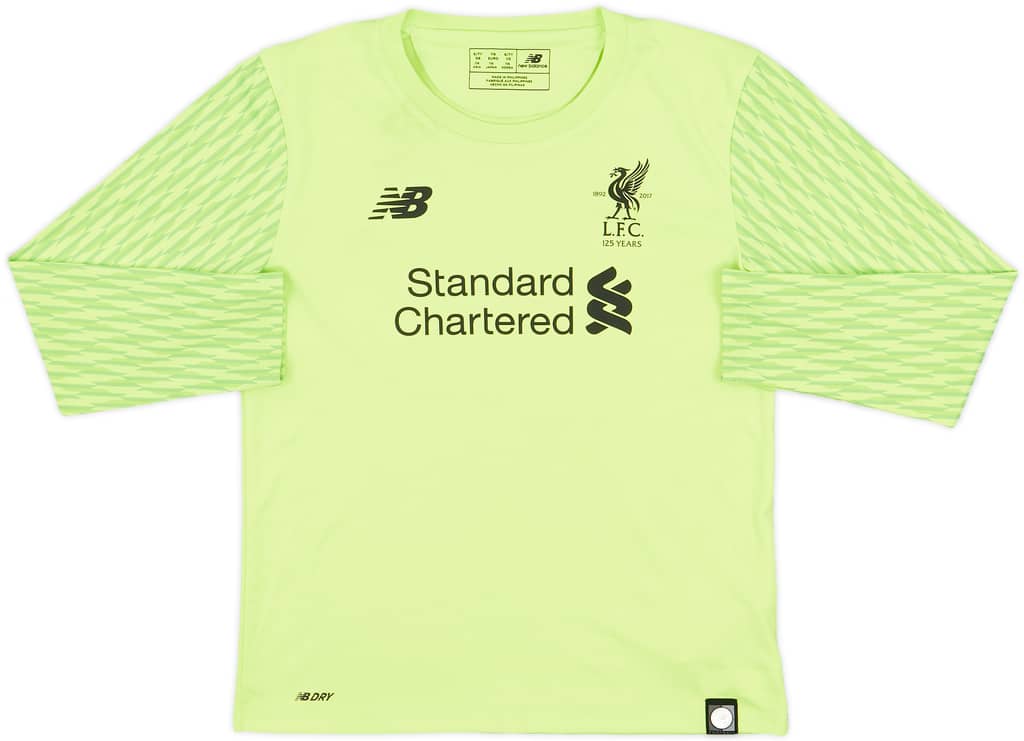 2017-18 Liverpool '125 Years' GK Shirt - 5/10 - (6-7 Years)