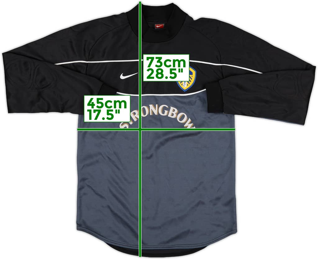 2000-01 Leeds United GK Shirt - 8/10 - (XL.Boys)