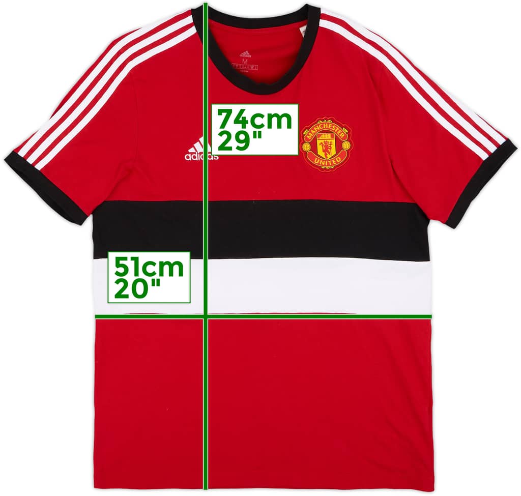 2021-22 Manchester United adidas Cotton Tee - 8/10 - (M)
