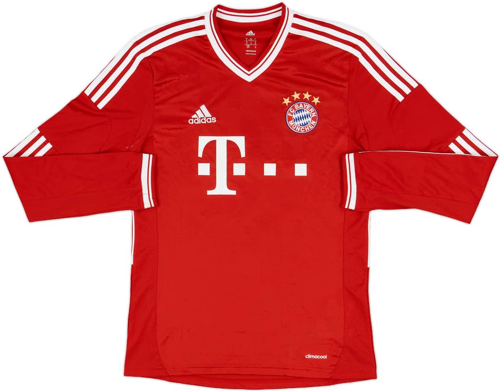 2013-14 Bayern Munich Home L/S Shirt Robben #10 - 7/10 - (S)