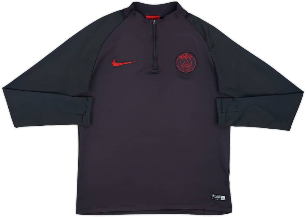 2019-20 Paris Saint-Germain Nike 1/4 Zip Drill Top - 9/10 - (M)