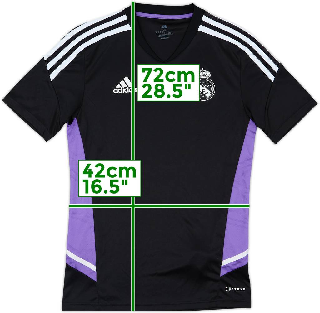 2022-23 Real Madrid adidas Training Shirt - 10/10 - (XS)