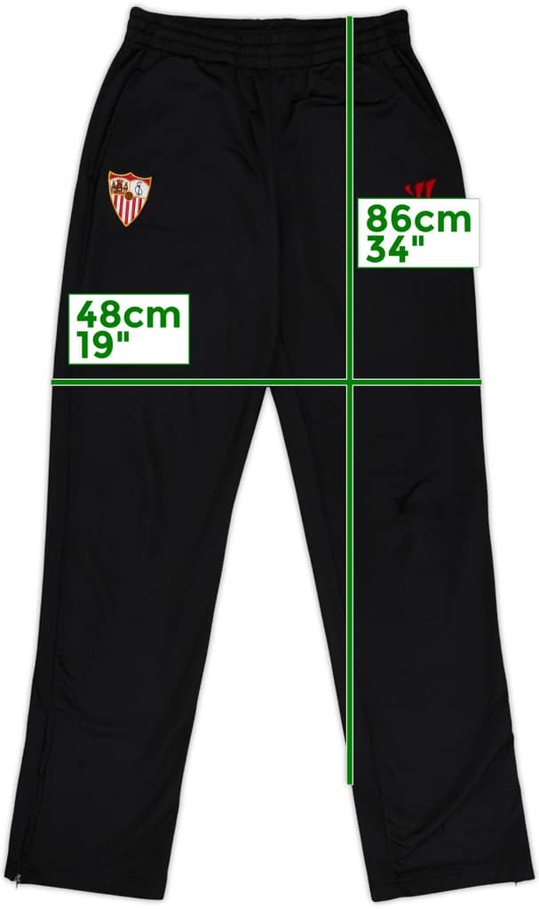 2013-14 Sevilla Warrior Track Pants/Bottoms - 9/10 - (XL.Boys)