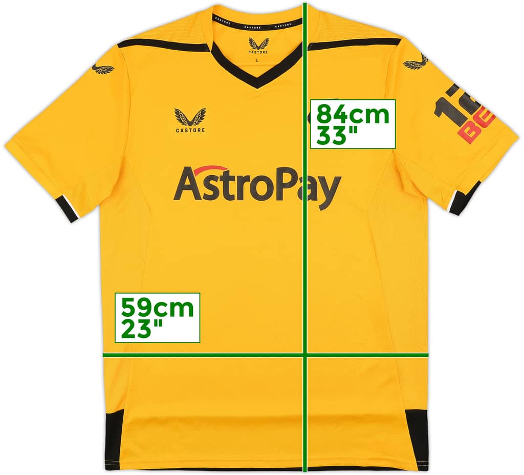 2022-23 Wolves Home Shirt - 10/10 - (L)
