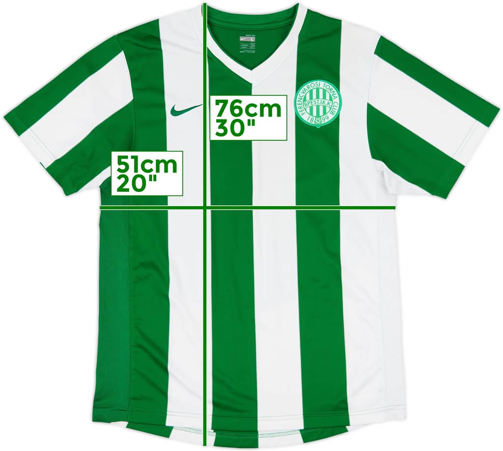 2007-08 Ferencvaros Player Issue Home Shirt - 7/10 - (L)