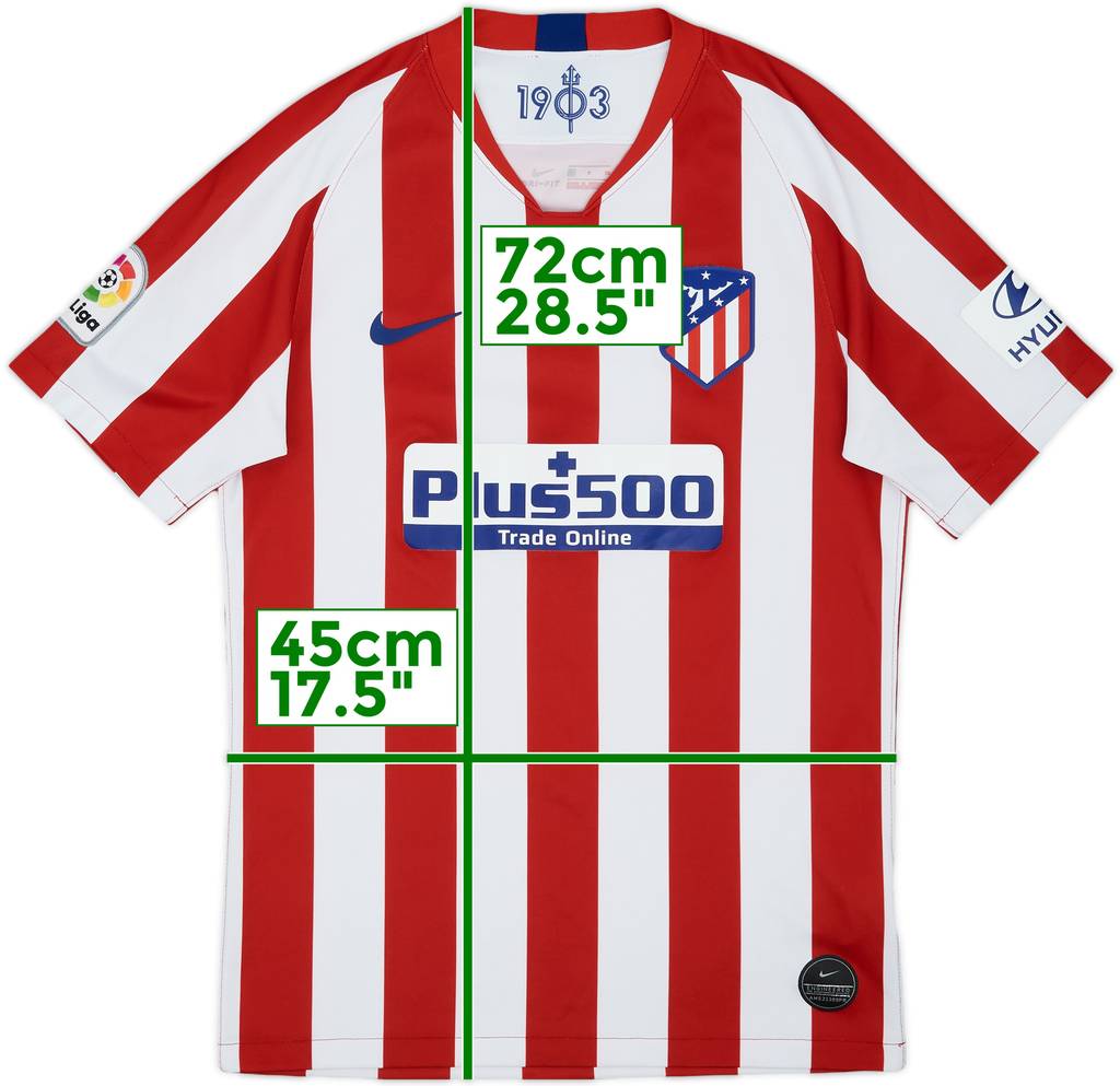 2019-20 Atletico Madrid Home Shirt - 8/10 - (S)