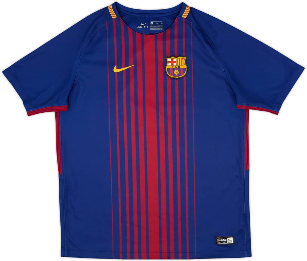 2017-18 Barcelona Home Shirt - 7/10 - (XL.Boys)