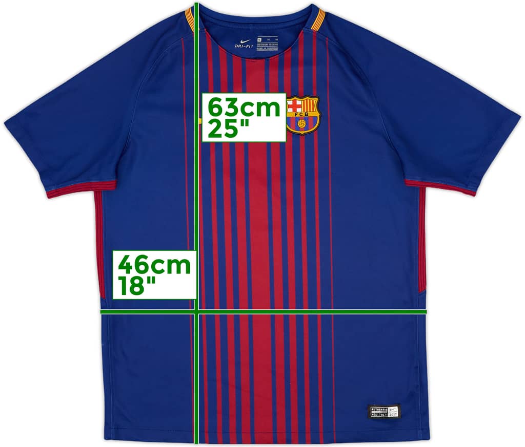 2017-18 Barcelona Home Shirt - 7/10 - (XL.Boys)
