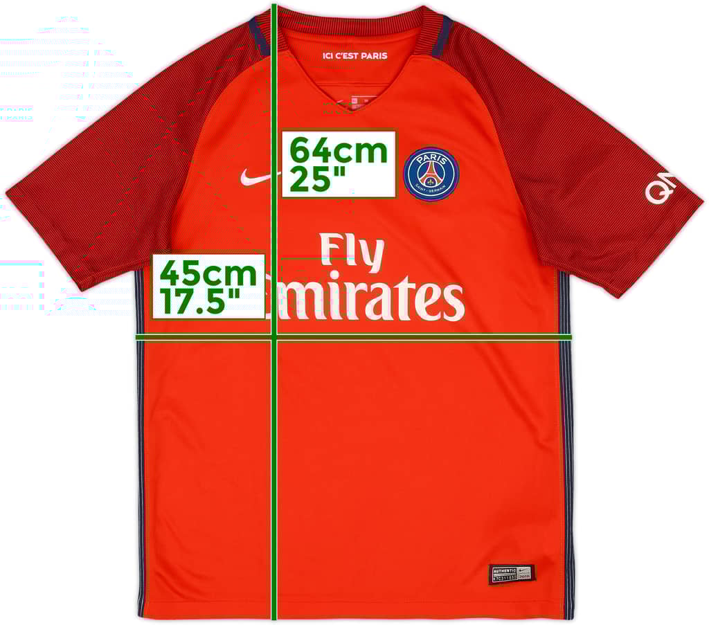2016-17 Paris Saint-Germain Away Shirt - 7/10 - (XL.Boys)