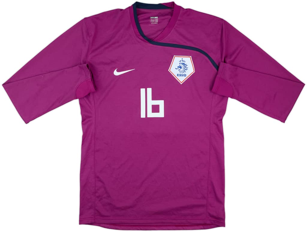 2008-10 Netherlands Match Issue GK Shirt #16