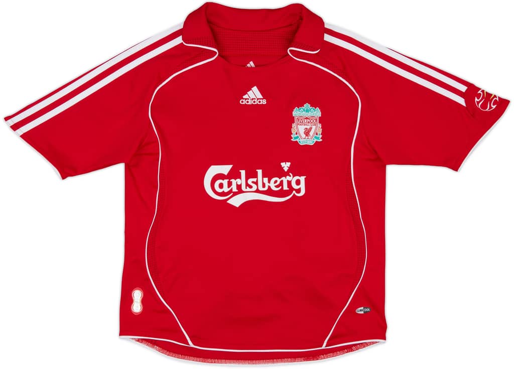 2006-08 Liverpool Home Shirt - 7/10 - (M.Boys)