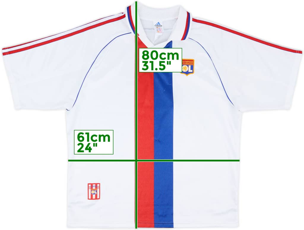 1998-00 Lyon Home Shirt - 8/10 - (XL)
