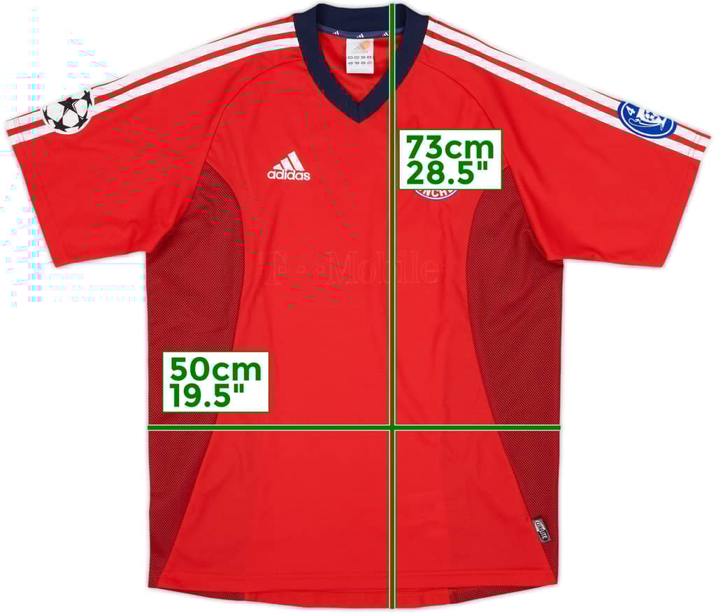 2002-03 Bayern Munich CL Shirt - 3/10 - (XL.Boys)
