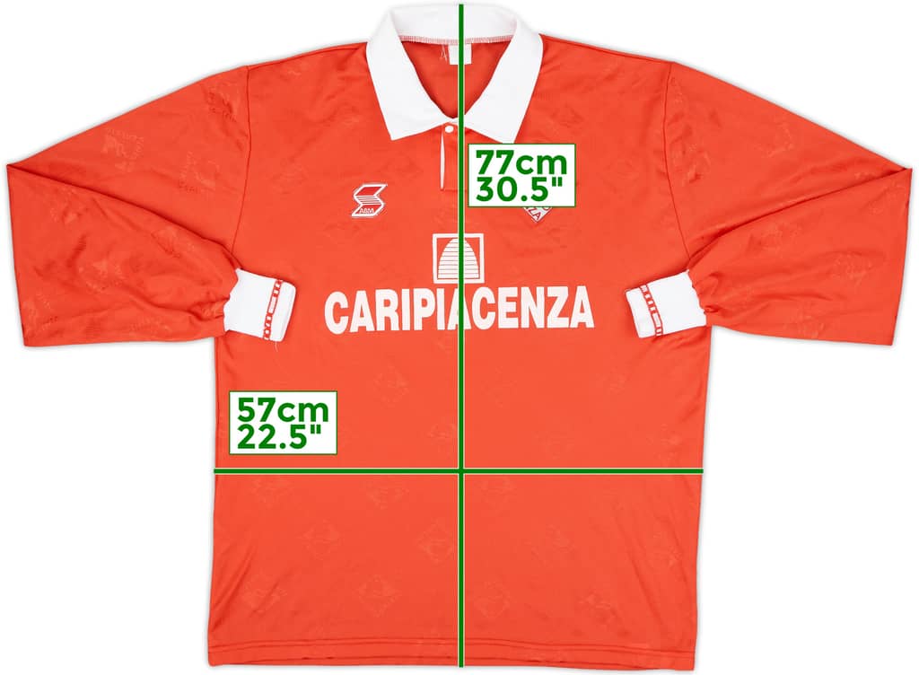 1995-97 Piacenza Home L/S Shirt - 8/10 - (XL)
