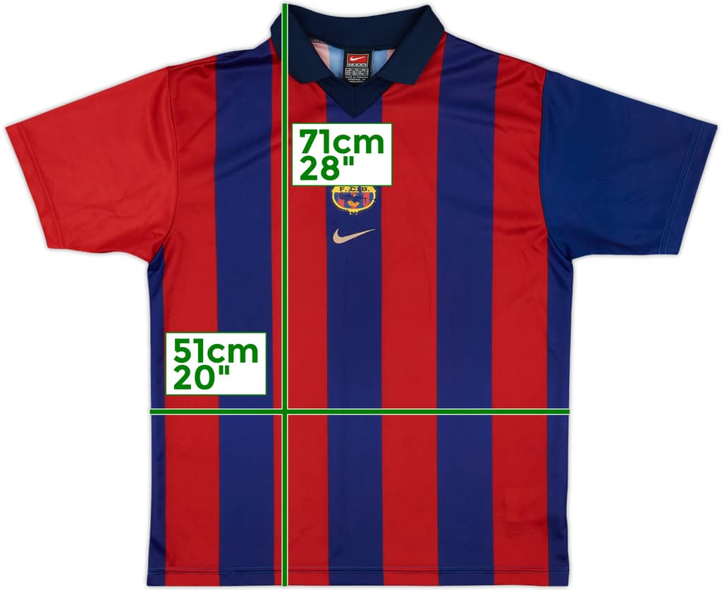 2000-01 Barcelona Basic Home Shirt - 4/10 - (XL.Boys)
