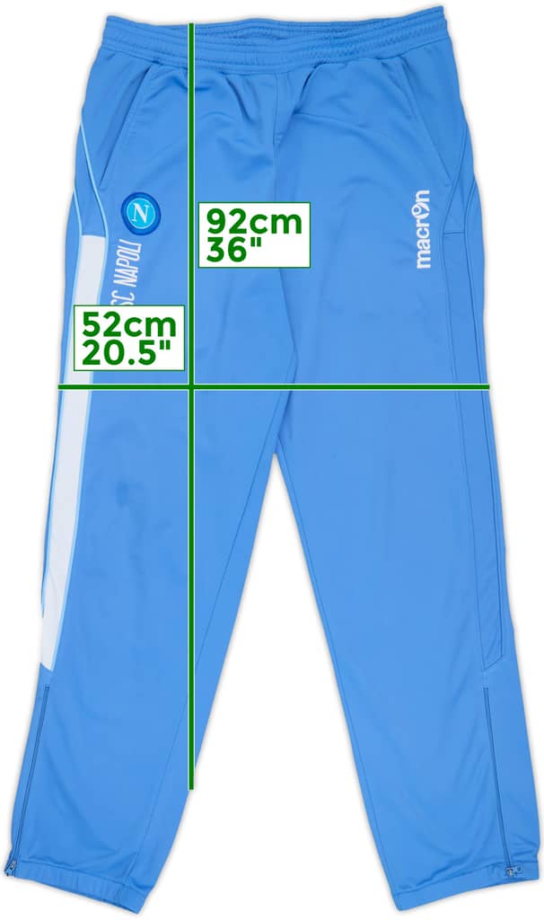 2011-12 Napoli Macron Track Pants/Bottoms - 8/10 - (L)