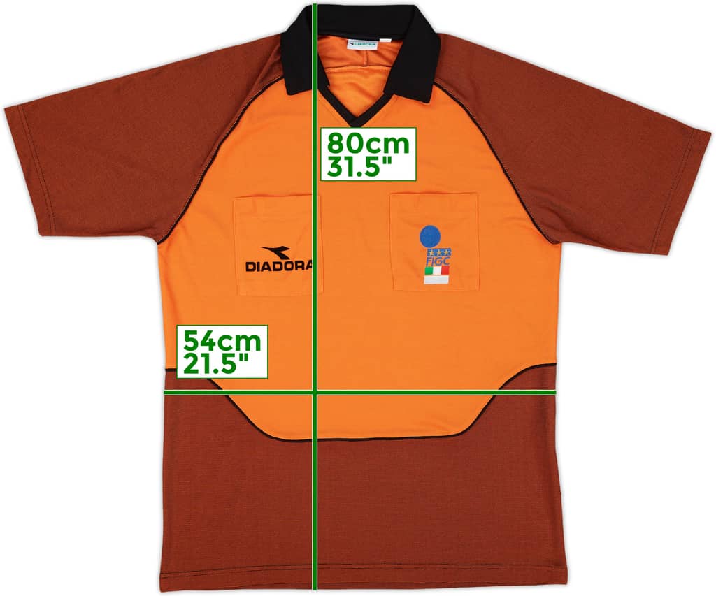 1990s Italy FIGC Diadora Referee Shirt - 9/10 - (XL)