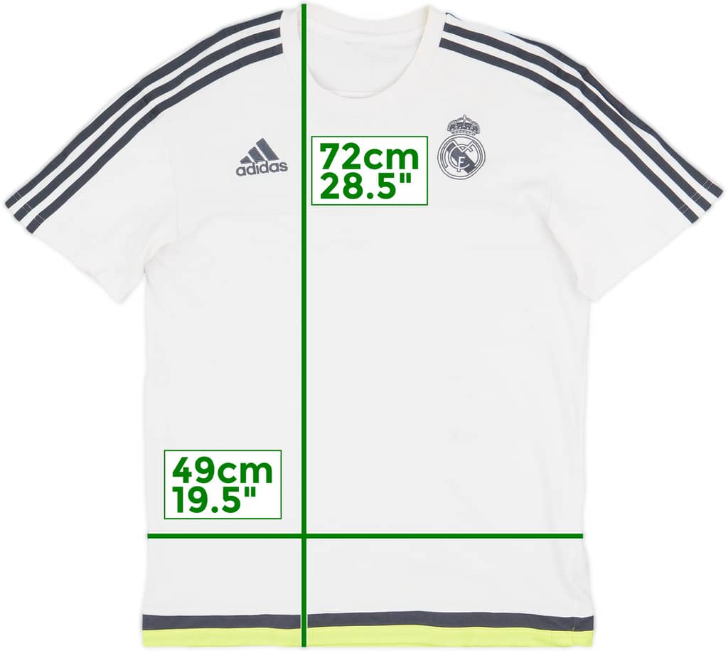 2015-16 Real Madrid adidas Cotton Tee - 7/10 - (L)