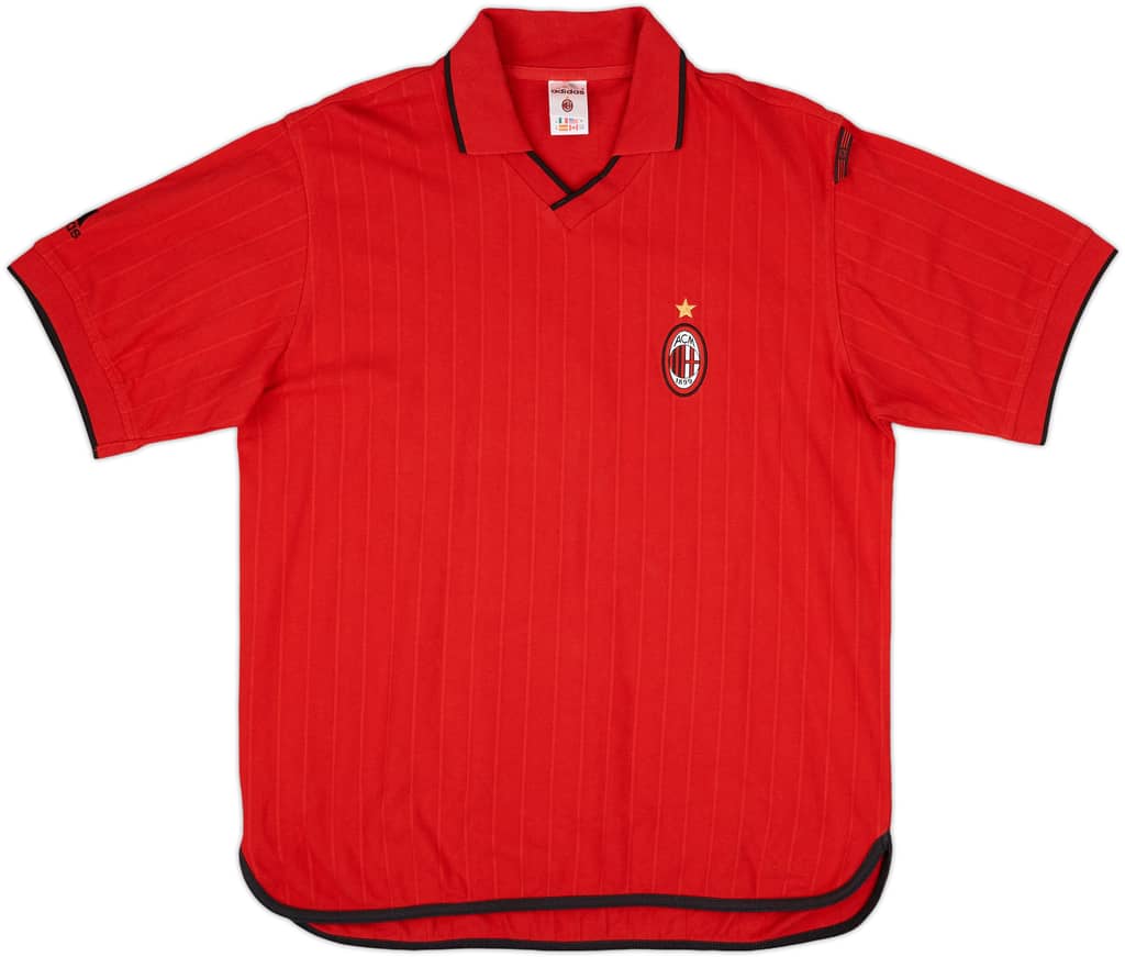 2001-02 AC Milan adidas Training Shirt - 8/10 - (M)