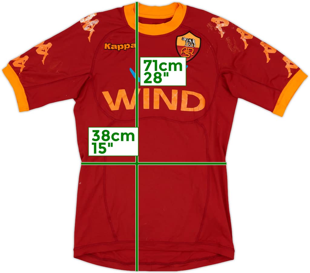 2010-11 Roma Home Shirt - 4/10 - (XS)