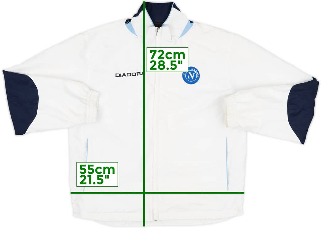 2002-03 Napoli Diadora Track Jacket - 6/10 - (M)