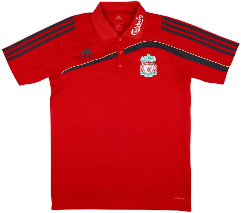 2009-10 Liverpool adidas Polo Shirt - 9/10 - (M)