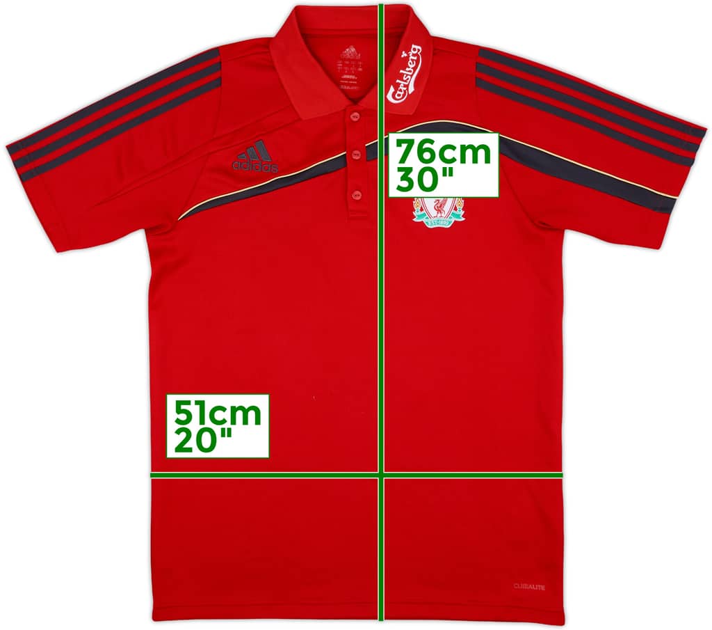2009-10 Liverpool adidas Polo Shirt - 9/10 - (M)