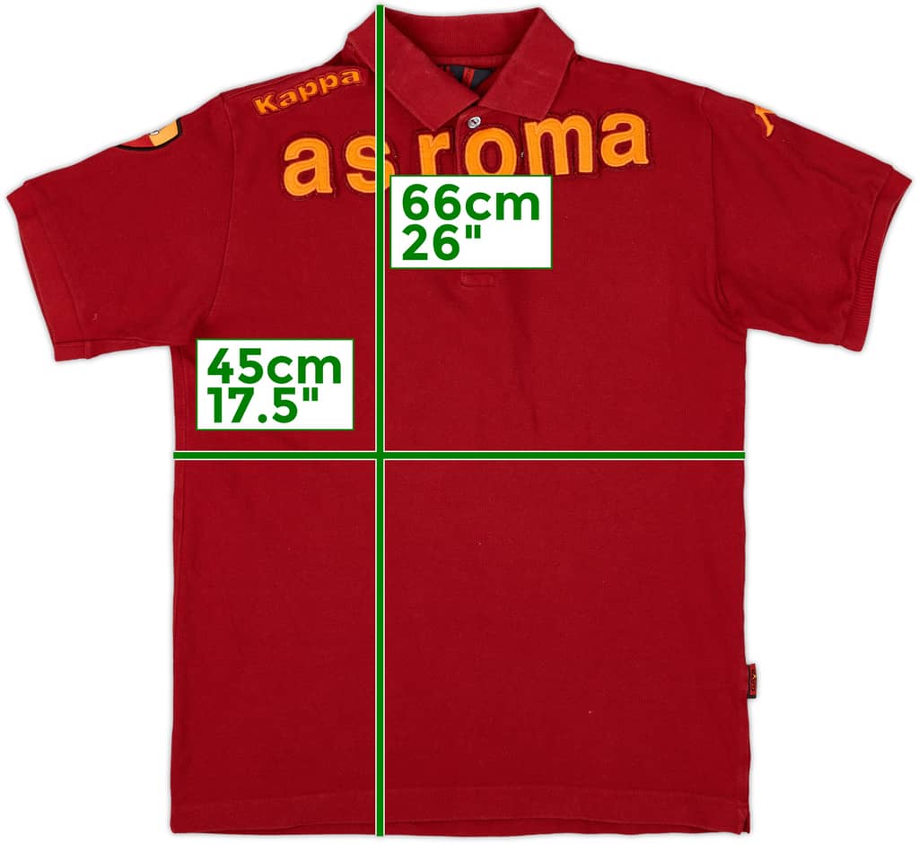 2008-09 Roma Kappa Polo Shirt - 8/10 - (XL.Boys)