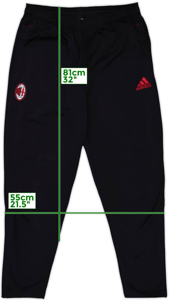 2017-18 AC Milan adidas Track Pants/Bottoms - 9/10 - (L)