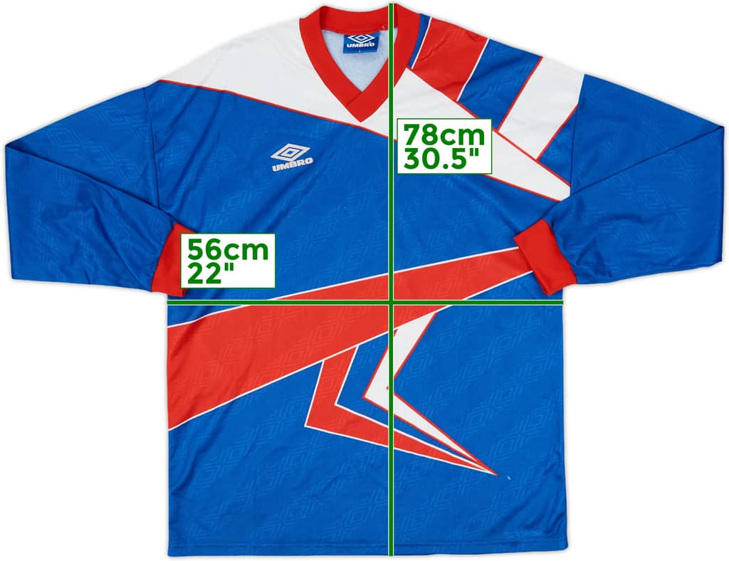 1990s Umbro Template L/S Shirt - 8/10 - (L)