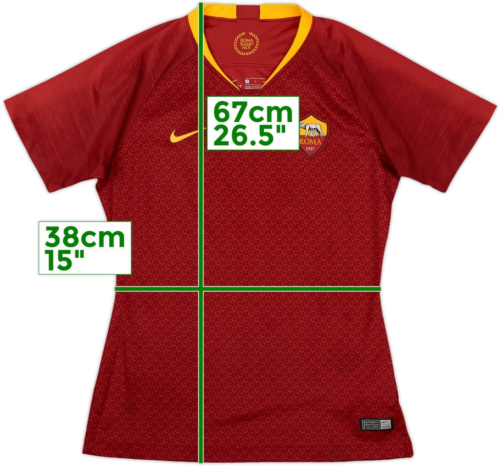 2018-19 Roma Home Shirt - 10/10 - (Women's S)