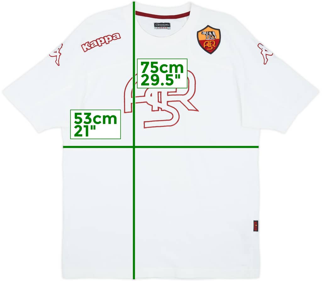 2007-08 Roma Kappa Training Shirt - 7/10 - (L)