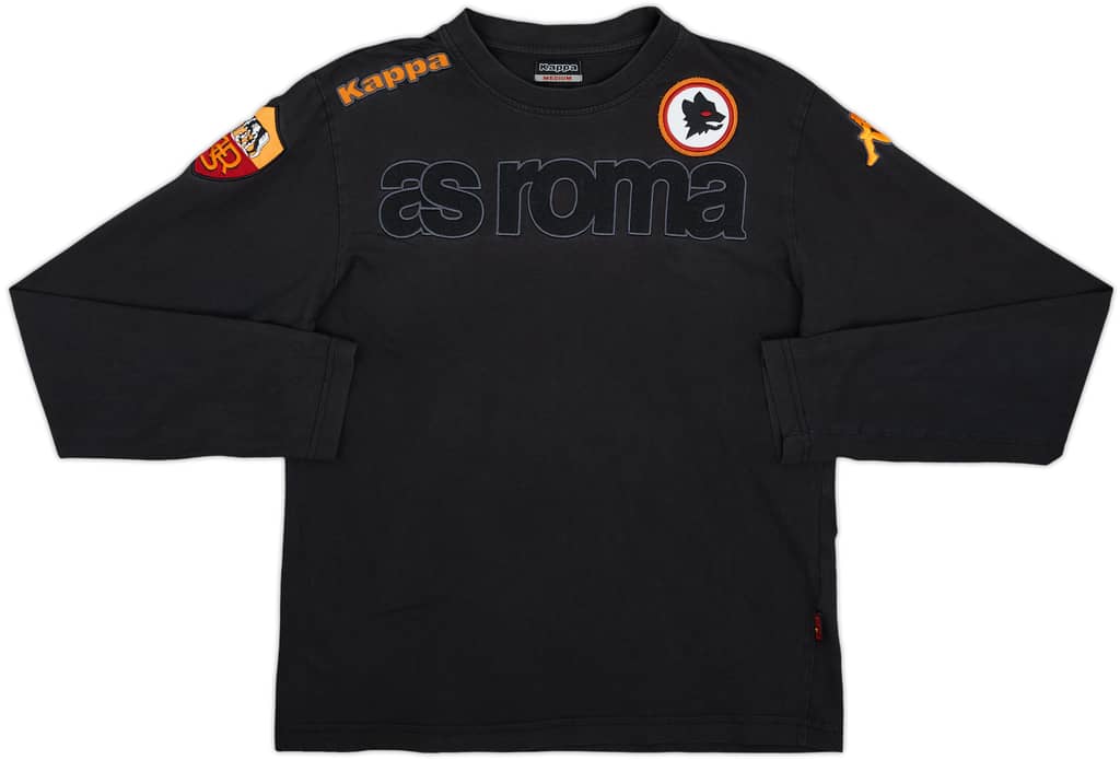 2009-10 Roma Kappa L/S Cotton Tee - 8/10 - (M)