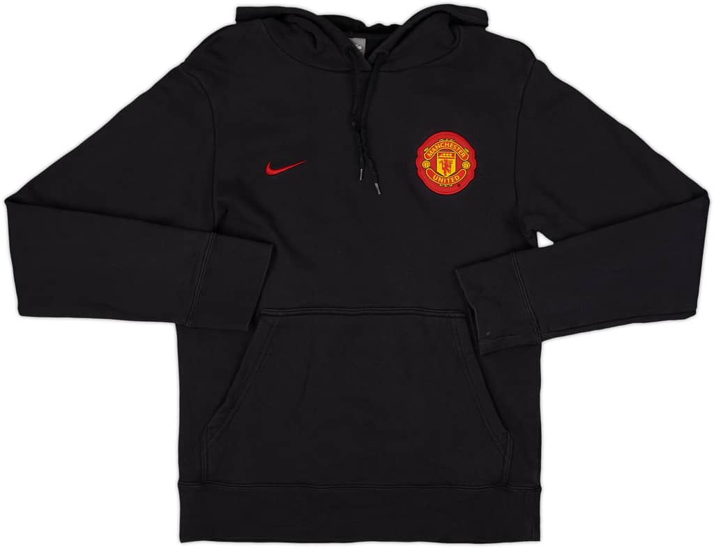 2009-10 Manchester United Nike Hooded Sweat Top - 9/10 - (S)