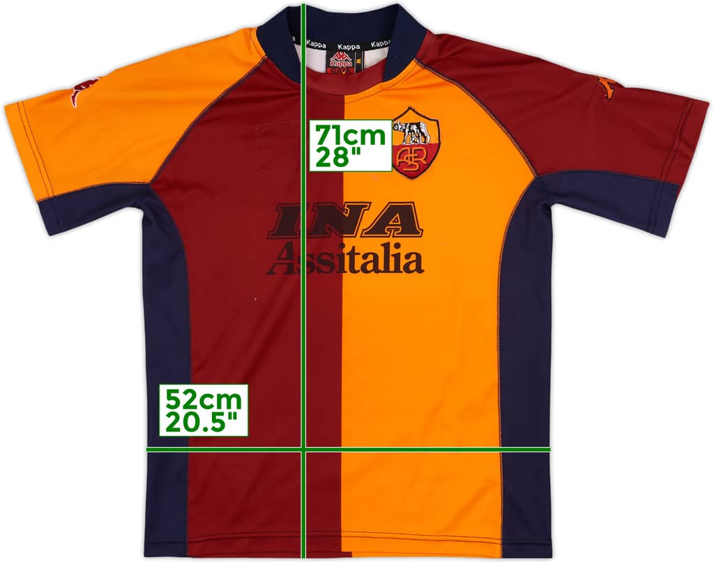 2001-02 Roma European Shirt - 5/10 - (M)
